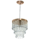 Lustre Pendente De Cristal Acrilico Manucrillic Cobre