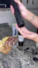 Abridor Saca Rolhas a Recarregável COM USB Garrafa De Vinho Automático