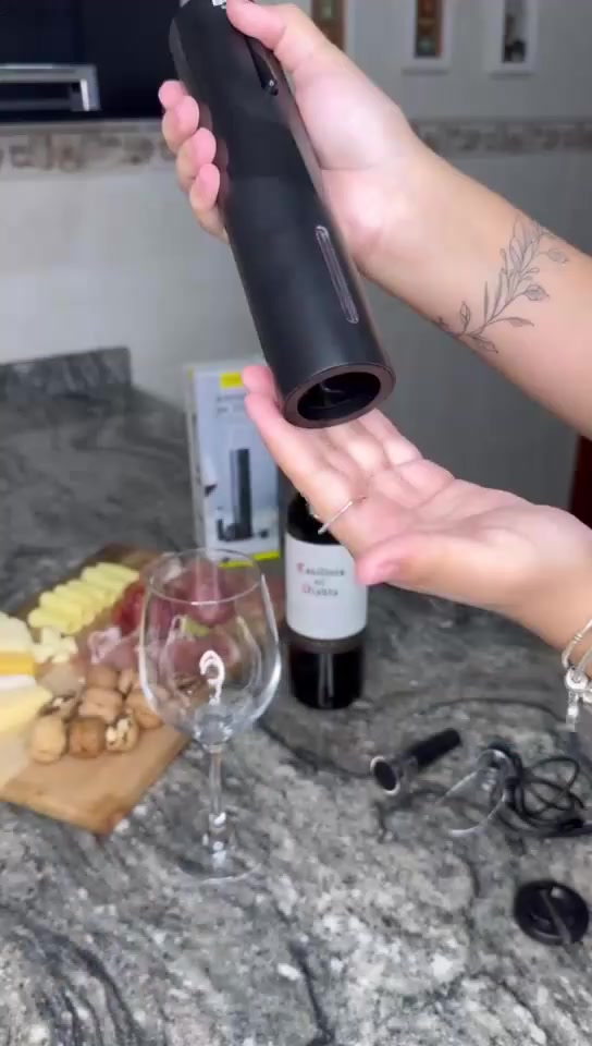 Abridor Saca Rolhas a Recarregável COM USB Garrafa De Vinho Automático