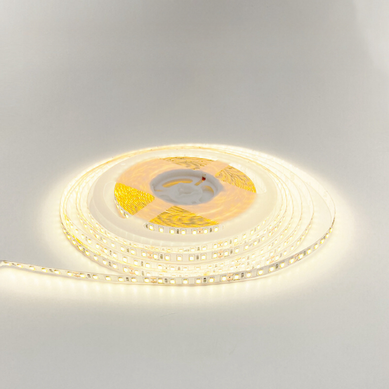 Fita LED 5 Metros 300 LEDs – Branco Frio ou Branco Quente, IP20, Bivolt com Fonte | Iluminação Decorativa para Casa – Luara Decor