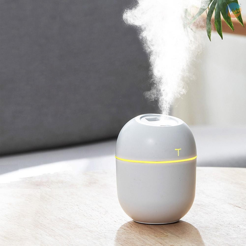 Mini Umidificador e Difusor de Aromas Egg USB com LED – Purificador de Ar Portátil para Casa e Escritório – Luara Decor