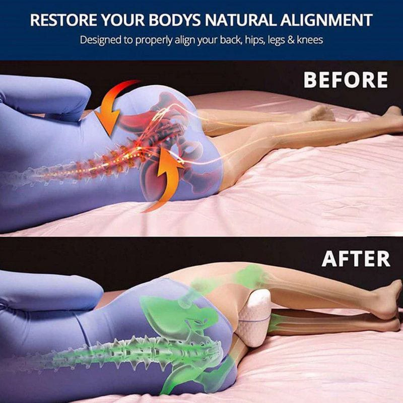 Kit Travesseiro Para Postura Pernas Pés Dormir Joelhos Almofada Ortopédico