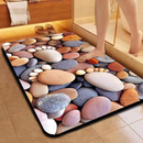 Tapete 5D Pedra – Secagem Rápida, Microfibra Premium, Antiderrapante para Banheiro e Porta de Entrada – Luara Decor