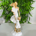 Escultura Mãe e Filhos – Arte Decorativa Premium em Resina Luxo