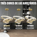 3 Cores (110V-220V) Lustre De Teto Nórdico De Luxo Lustre Para Sala De Jantar e Estar Lustre Romântico Starry Sky