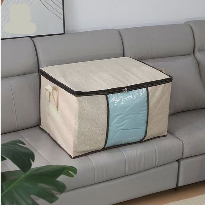 Saco Organizador de Roupas e Cobertores Anti-Poeira | Caixa Multiuso em TNT – Luara Decor