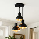 Lustre Pendente Luminária Joana tripla Quarto Sala Cozinha