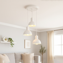 Lustre Pendente Luminária Joana tripla Quarto Sala Cozinha