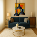 Lustre Pendente Luminária Joana tripla Quarto Sala Cozinha