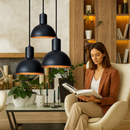 Lustre Pendente Luminária Joana tripla Quarto Sala Cozinha