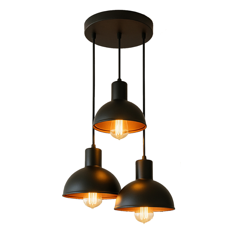 Lustre Pendente Luminária Joana tripla Quarto Sala Cozinha