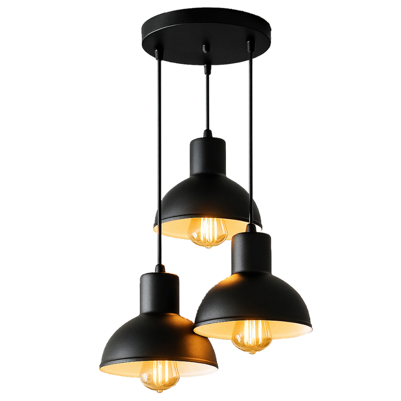 Lustre Pendente Luminária Joana tripla Quarto Sala Cozinha