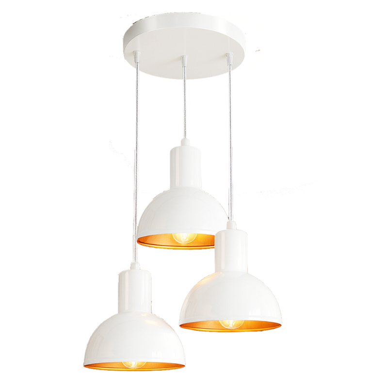 Lustre Pendente Luminária Joana tripla Quarto Sala Cozinha