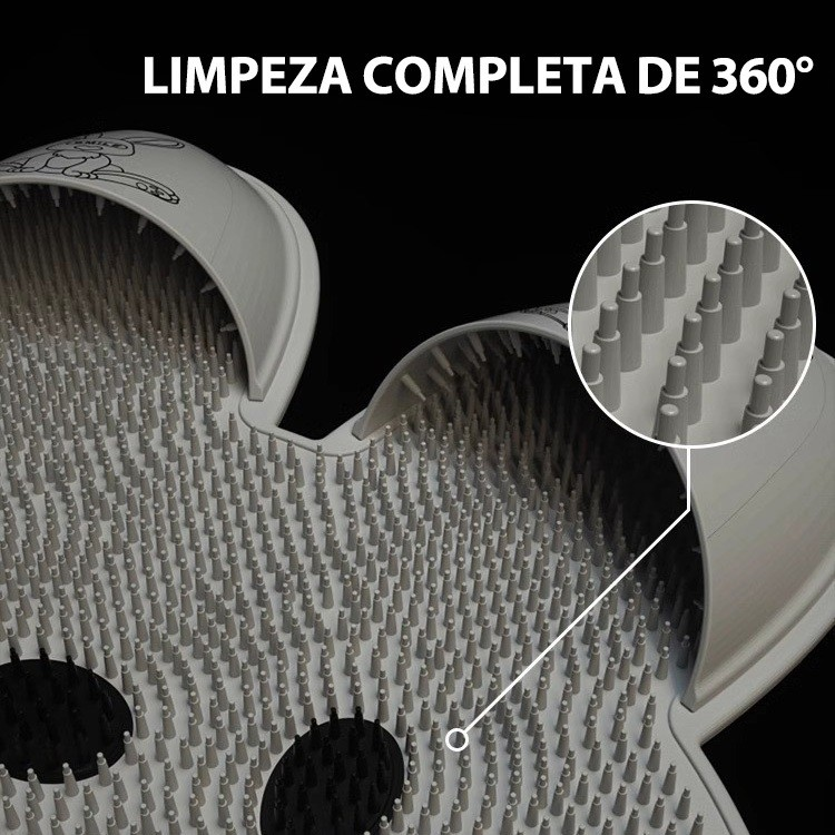 Tapete de banheiro antiderrapante para uso doméstico com massageador e função de limpeza dos pés