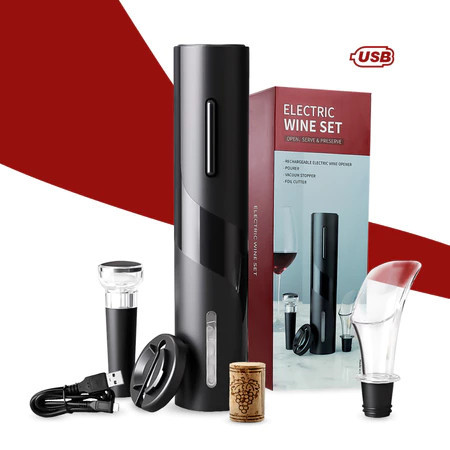 Abridor Saca Rolhas a Recarregável COM USB Garrafa De Vinho Automático